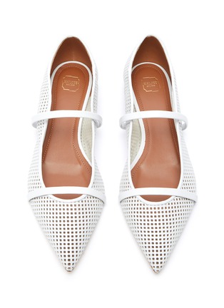 Detail View - Click To Enlarge - MALONE SOULIERS - Maureen perforated leather flats