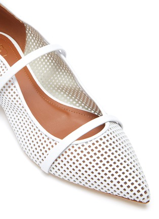 perforated leather flats
