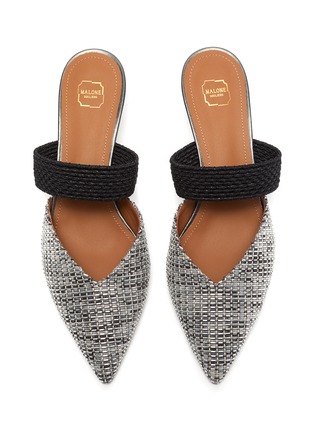 Detail View - Click To Enlarge - MALONE SOULIERS - 'Maisie' braided band lurex mules