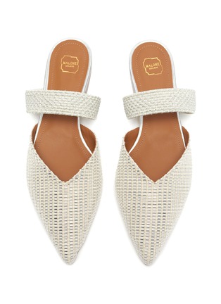 Detail View - Click To Enlarge - MALONE SOULIERS - 'Maisie' braided band lurex slides