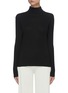 Main View - Click To Enlarge - NINETY PERCENT - Ribbed turtleneck long sleeve cotton top