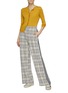 Figure View - Click To Enlarge - NINETY PERCENT - Jacquard check sweatpants