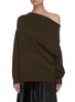 Main View - Click To Enlarge - PROENZA SCHOULER - Oversize Off-shoulder Merino Wool Knit Sweater
