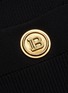 Detail View - Click To Enlarge - BALMAIN - Button Flat Pocket Rib Knit Midi Skirt