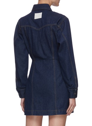 Back View - Click To Enlarge - C/MEO COLLECTIVE - 'Pinnacles' denim dress