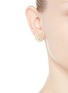 Figure View - Click To Enlarge - MIRIAM HASKELL - Beehive baroque glass pearl stud earrings