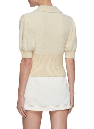 Back View - Click To Enlarge - C/MEO COLLECTIVE - 'Patient' puff sleeve knit top