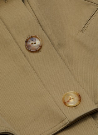  - NINA RICCI - Belted cape cotton silk gabardine trench coat