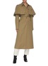 Figure View - Click To Enlarge - NINA RICCI - Belted cape cotton silk gabardine trench coat