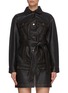 Main View - Click To Enlarge - C/MEO COLLECTIVE - 'ATTRIBUTE' belted Leather Jacket