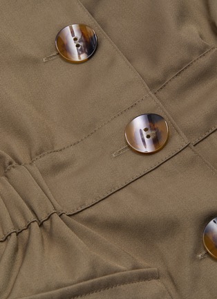  - C/MEO COLLECTIVE - 'Progressive' Elastic Waist Pad Shoulder Button Front Jacket