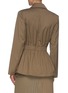 Back View - Click To Enlarge - C/MEO COLLECTIVE - 'Progressive' Elastic Waist Pad Shoulder Button Front Jacket