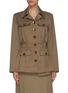 Main View - Click To Enlarge - C/MEO COLLECTIVE - 'Progressive' Elastic Waist Pad Shoulder Button Front Jacket