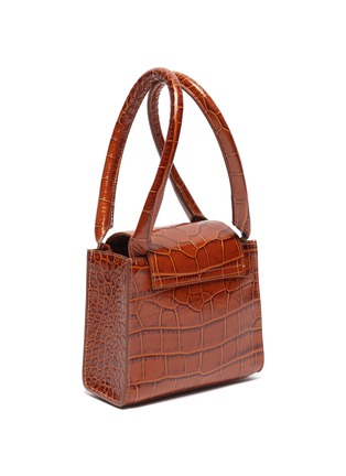 Detail View - Click To Enlarge - BY FAR - 'Sabrina' croc-embossed leather top handle bag