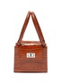 Main View - Click To Enlarge - BY FAR - 'Sabrina' croc-embossed leather top handle bag