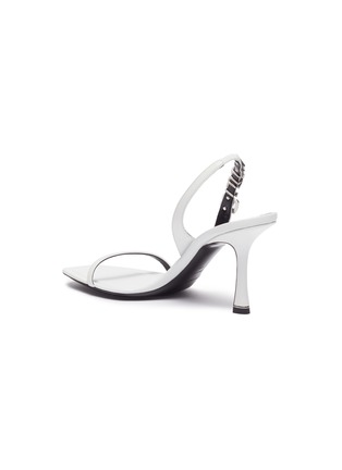  - ALEXANDER WANG - Ivy' Rhinestone logo sling back heel sandals