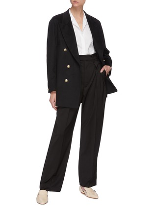 Figure View - Click To Enlarge - BARENA - Bonnie pleated tailored pants