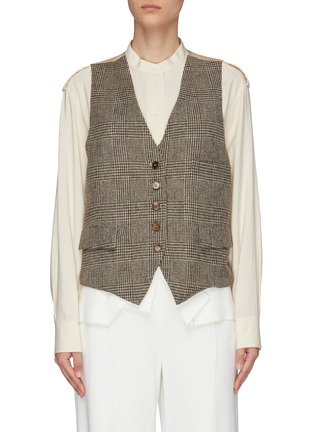 Main View - Click To Enlarge - BARENA - 'Romeo' colourblock tailored vest