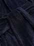 Detail View - Click To Enlarge - SIMKHAI - Wrap belted long sleeve plissé lamé mini dress