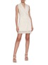 Figure View - Click To Enlarge - SIMKHAI - Lucy sleeveless lace detail double breasted blazer dress