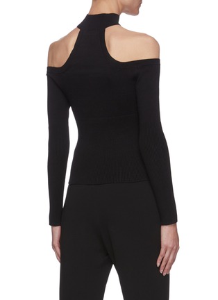 Back View - Click To Enlarge - SIMKHAI - Lila cold shoulder sweater