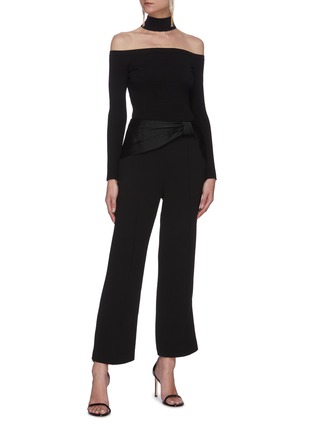 Figure View - Click To Enlarge - SIMKHAI - Lila cold shoulder sweater