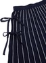 Detail View - Click To Enlarge - SIMKHAI - Raelynn ribbon embellished stripe midi skirt