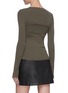 Back View - Click To Enlarge - DION LEE - Shoulder cutout rib knit top