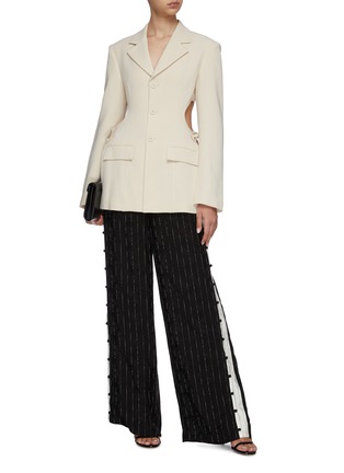 Figure View - Click To Enlarge - DION LEE - Pinstripe track pants