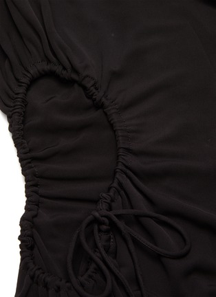Detail View - Click To Enlarge - DION LEE - Double tie gathered dress