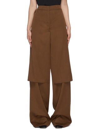 Main View - Click To Enlarge - LEMAIRE - Wool Gabardine cargo pants