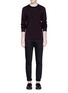 Figure View - Click To Enlarge - LANVIN - Distressed honeycomb wool sweater