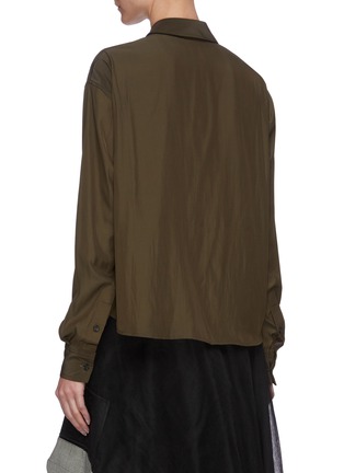 Back View - Click To Enlarge - JW ANDERSON - Drape front blouse