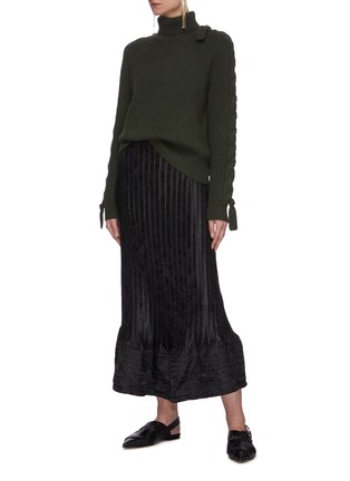 Figure View - Click To Enlarge - JW ANDERSON - Cable detail turtleneck sweater