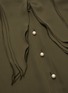  - JW ANDERSON - Oversize layered collar pearl button silk blouse