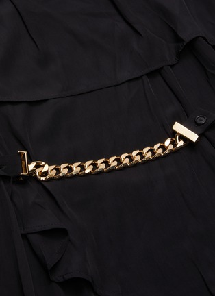  - JW ANDERSON - Chain belt drape sleeveless top