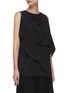 Front View - Click To Enlarge - JW ANDERSON - Chain belt drape sleeveless top