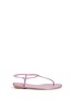 Main View - Click To Enlarge - RENÉ CAOVILLA - 'Cupido' strass border satin T-strap sandals