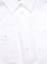 Detail View - Click To Enlarge - JW ANDERSON - Chain belt asymmetric handkerchief hem shirt dress