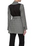 Back View - Click To Enlarge - JW ANDERSON - Belted back panel check blazer