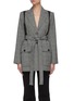 Main View - Click To Enlarge - JW ANDERSON - Belted back panel check blazer