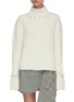Main View - Click To Enlarge - JW ANDERSON - Pearl embellished turtleneck sweater