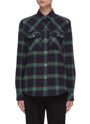 Main View - Click To Enlarge - DRIES VAN NOTEN - Check flannel shirt
