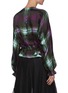 Back View - Click To Enlarge - DRIES VAN NOTEN - Ruffle check blouse