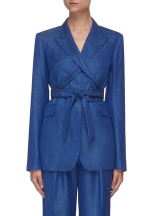 Main View - Click To Enlarge - GABRIELA HEARST - 'Nutter' belted blazer