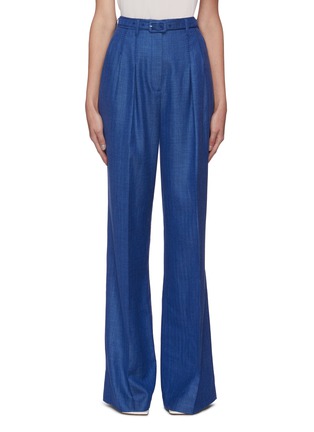 Main View - Click To Enlarge - GABRIELA HEARST - 'Vargas' belted wide-leg pants