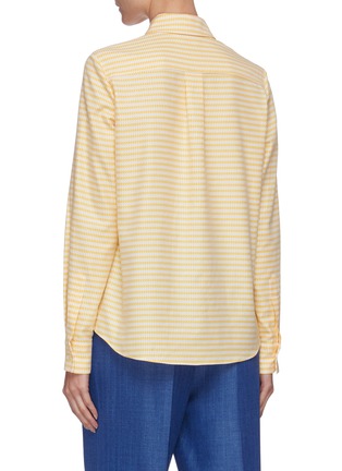 Back View - Click To Enlarge - GABRIELA HEARST - 'Henri' stripe blouse