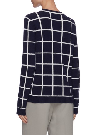 Back View - Click To Enlarge - GABRIELA HEARST - 'Derek' windowpane check knit sweater