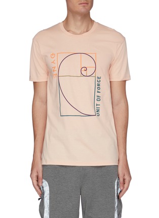 Main View - Click To Enlarge - DYNE - Fibonacci graphic print crewneck T-shirt