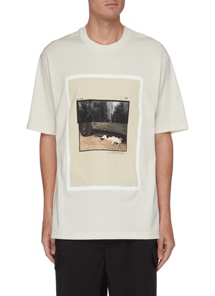 Main View - Click To Enlarge - SONG FOR THE MUTE - Cat print oversized T-shirt
